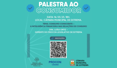 INSCRIÇÕES PARA PALESTRA NA CÂMARA SOBRE CONSUMO CONSCIENTE SEGUEM ABERTAS